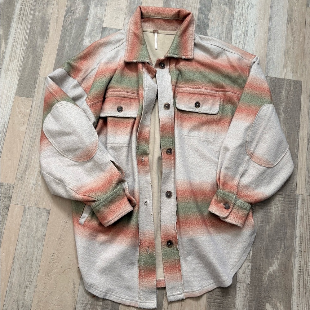 Free People Multicolor Striped Jacket